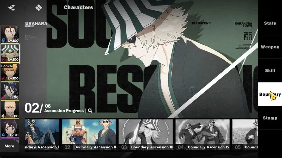 BLEACH: Soul Resonance Accounts NuverseSEA|LV 71|8 SSR [(AizenB5,UrahB2,Ichigo,Bya image 9