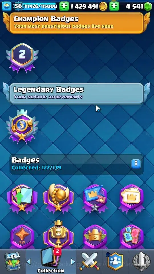 Clash Royale Accounts Lv56|KTL 15|Trophy 8172|Card 121|16 EVO,2 Hero,8 C image 11