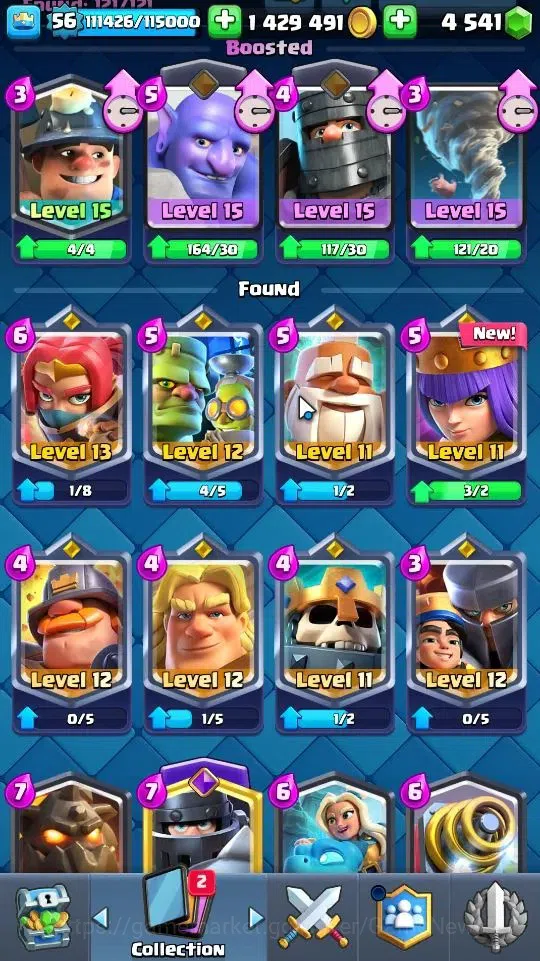 Clash Royale Accounts Lv56|KTL 15|Trophy 8172|Card 121|16 EVO,2 Hero,8 C image 14