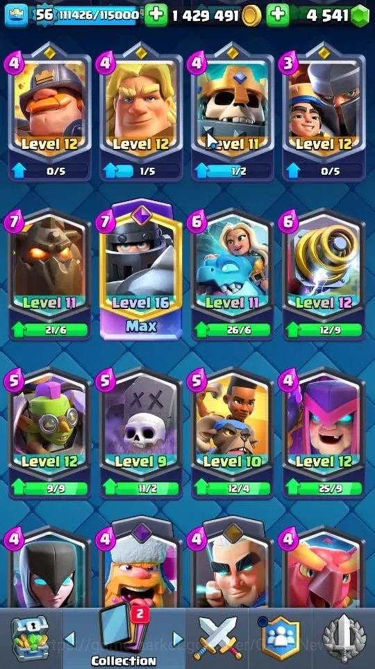 Clash Royale Accounts Lv56|KTL 15|Trophy 8172|Card 121|16 EVO,2 Hero,8 C image 15