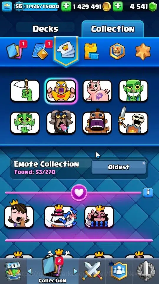 Clash Royale Accounts Lv56|KTL 15|Trophy 8172|Card 121|16 EVO,2 Hero,8 C image 7