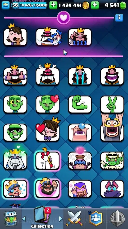 Clash Royale Accounts Lv56|KTL 15|Trophy 8172|Card 121|16 EVO,2 Hero,8 C image 8