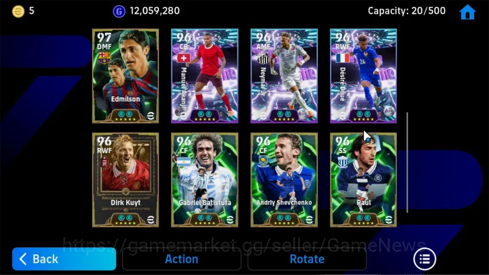 eFootball Accounts Legends & Iconic Players Android|8 Epic (Cristiano Ronaldo,Steven Gerrard,Edmilson,Dirk Kuyt,Gabriel 6