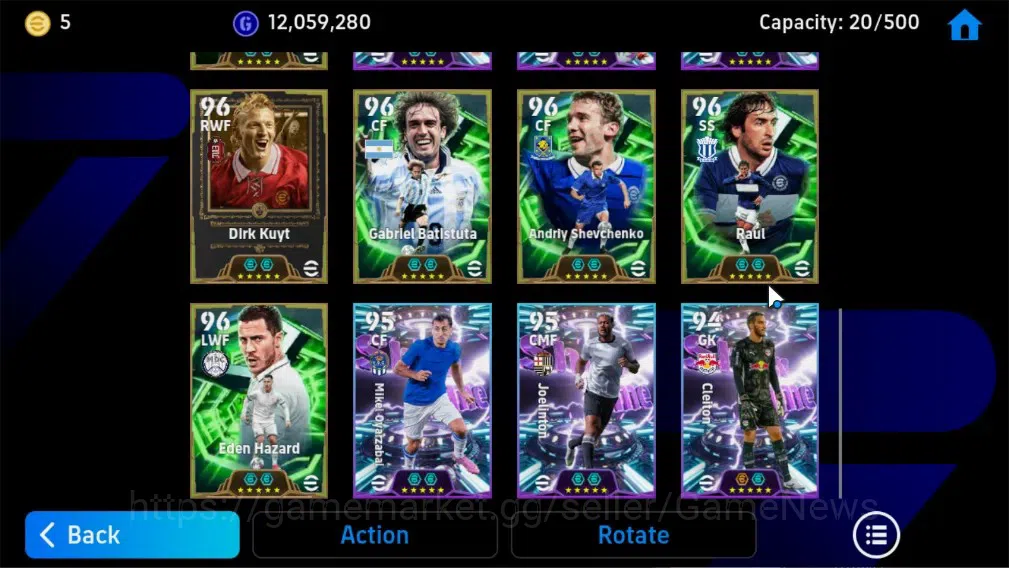 eFootball Accounts Legends & Iconic Players Android|8 Epic (Cristiano Ronaldo,Steven Gerrard,Edmilson,Dirk Kuyt,Gabriel 7