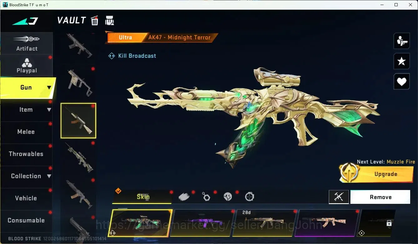 Blood Strike Accounts ASIA|MELE=BUTFLY KNIFE (ULTRA)|ULTRA=KRAKEN,ORIGIN image 6