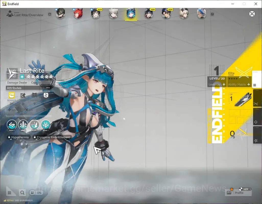 Arknights: Endfield Accounts NA/EU|Lv2|Fresh Starter|2SSR(1Limited)|Leavatain,Last Rite|Skip Tutorial|Ars 5