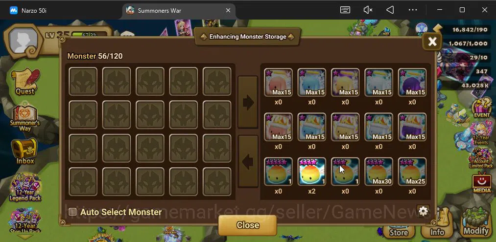 Summoners War: Sky Arena Accounts ASIA Lv 35| 1 LD[Craka] | 16 Total NB5[Triton,Tesh image 10