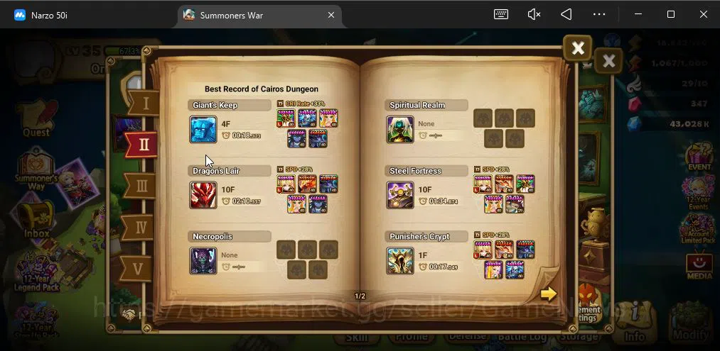 Summoners War: Sky Arena Accounts ASIA Lv 35| 1 LD[Craka] | 16 Total NB5[Triton,Tesh image 4