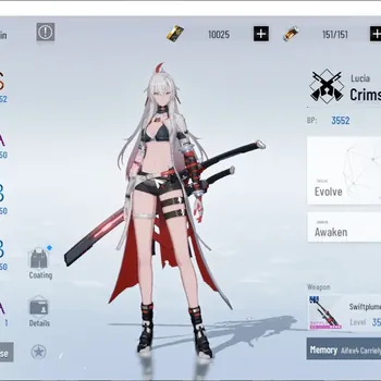 Punishing: Gray Raven Accounts Mid-Game ASIA |Lv 52|10K BC+2,7K YC+6,4K BlueC|S Lucia Crimson Waves, Etc|1 Selector Wp & 1