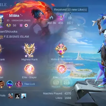 Mobile Legends: Bang Bang Accounts Collector Global|216S|Renowned|Zodiac Helcurt,Epic Freya Rafaela Luoyi Balmond