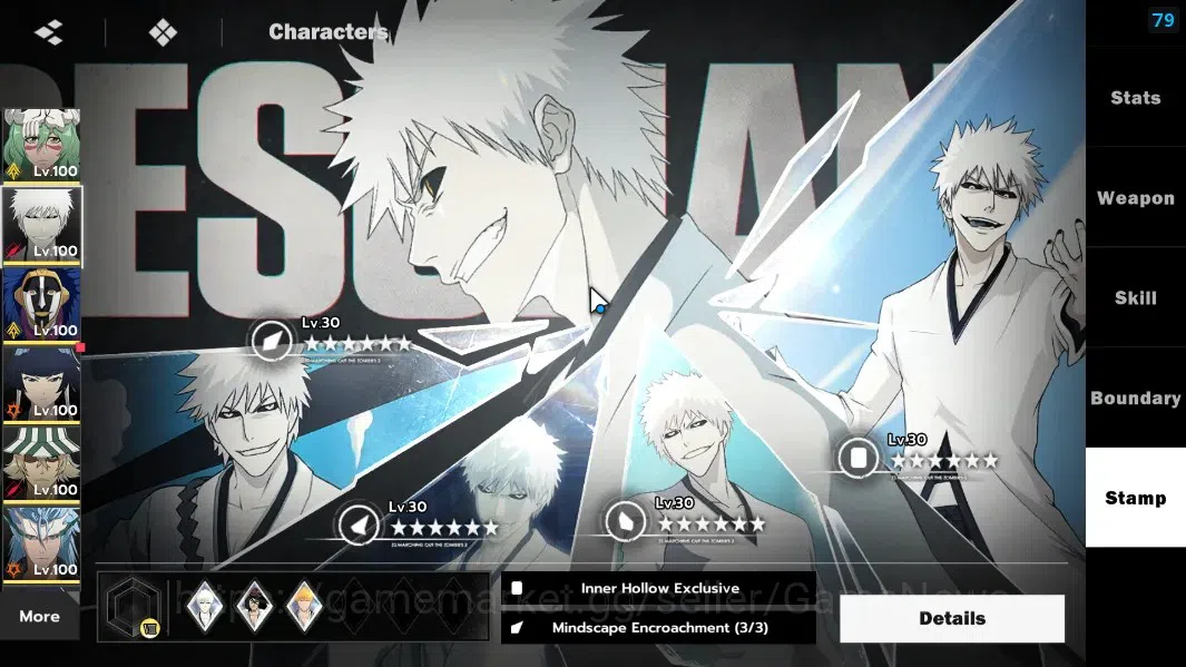 BLEACH: Soul Resonance Accounts NuverseSEA|LV 73|10 SSR[NellielB4,IchigoIHB2,Mayur image 10