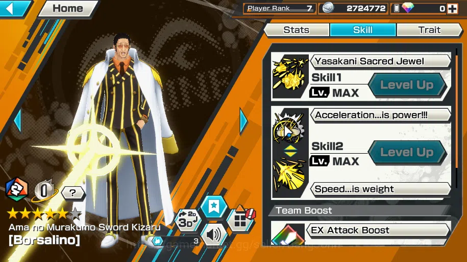 One Piece Bounty Rush Accounts GLOBAL | ex 4 | borsalino, DD shanks, great pirate image 4