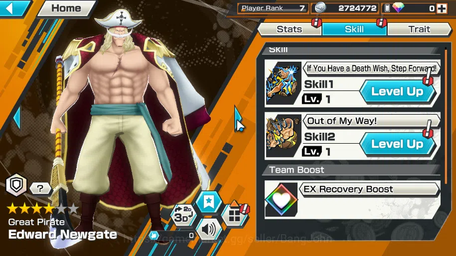 One Piece Bounty Rush Accounts GLOBAL | ex 4 | borsalino, DD shanks, great pirate image 6
