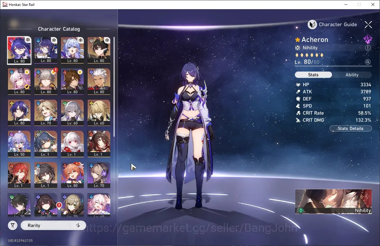 Honkai Star Rail Accounts ASIA | TL 65|Acheron E1|Robin E1|Dan Heng PT|Luoch image 14