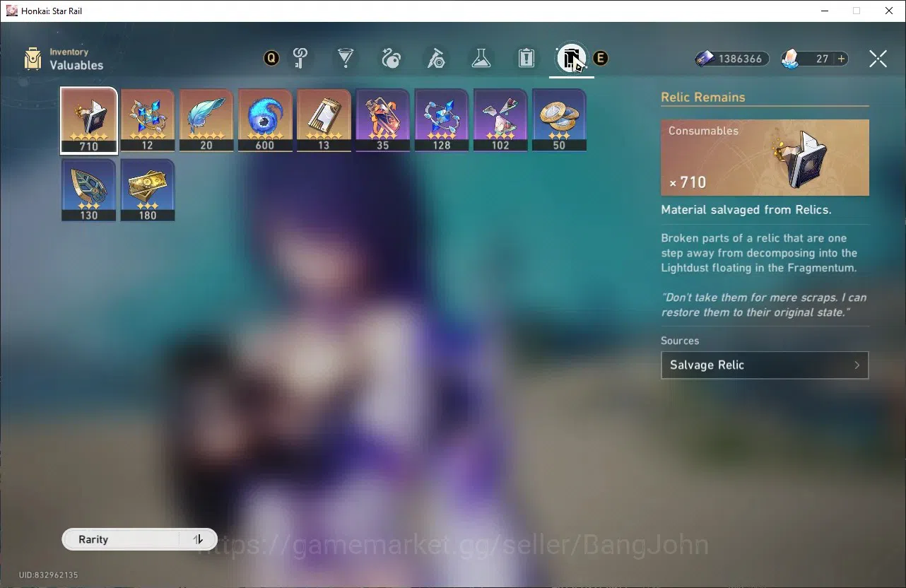 Honkai Star Rail Accounts ASIA | TL 65|Acheron E1|Robin E1|Dan Heng PT|Luoch image 3