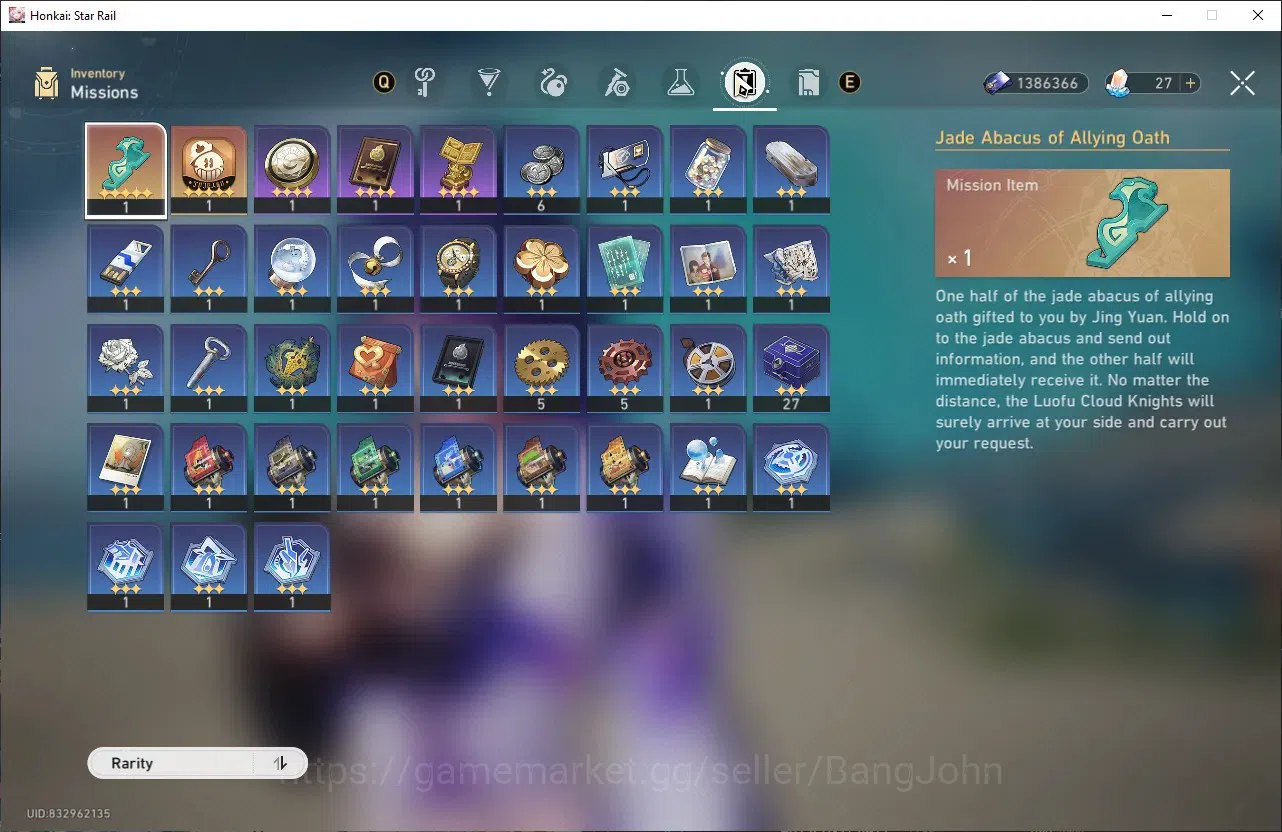 Honkai Star Rail Accounts ASIA | TL 65|Acheron E1|Robin E1|Dan Heng PT|Luoch image 4