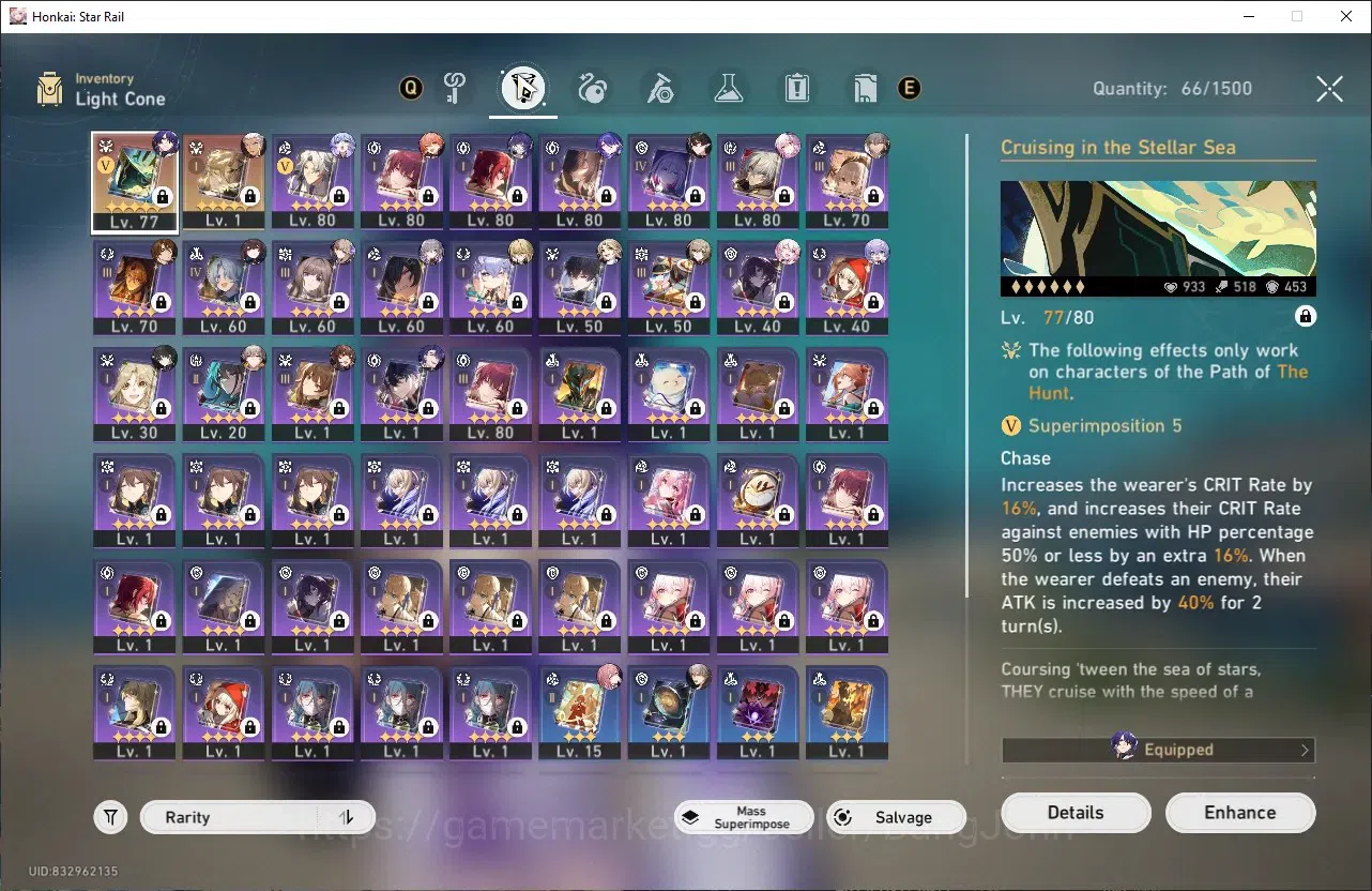 Honkai Star Rail Accounts ASIA | TL 65|Acheron E1|Robin E1|Dan Heng PT|Luoch image 9