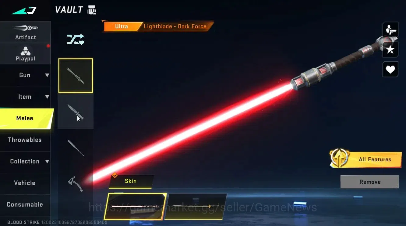 Blood Strike Accounts ASIA|ULTRA MELEE Lightslade-DarkForce+[AR97-Bit St image 10