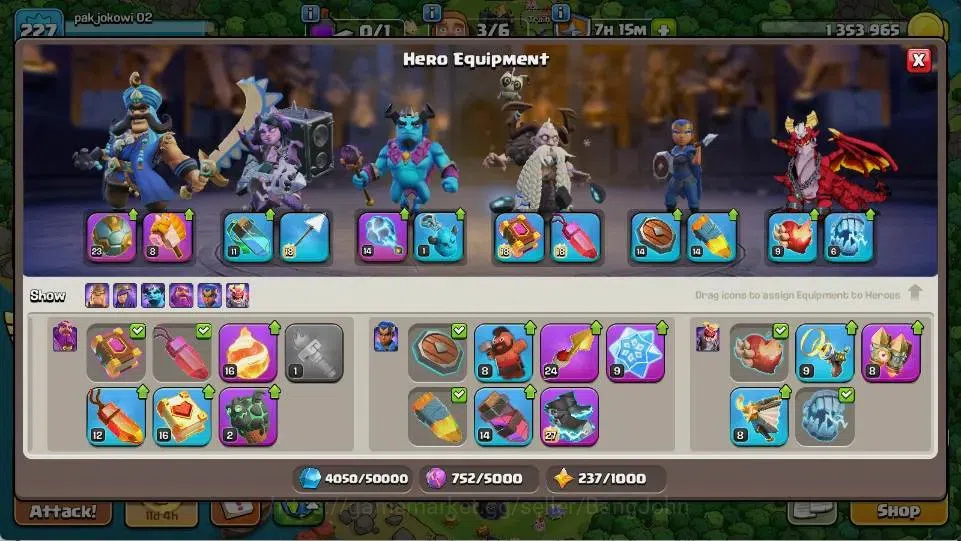 Clash of Clans Accounts Global | TH 18-BH 10 | LVL 227 | AQ 73 ,MP 52 ,GW image 9
