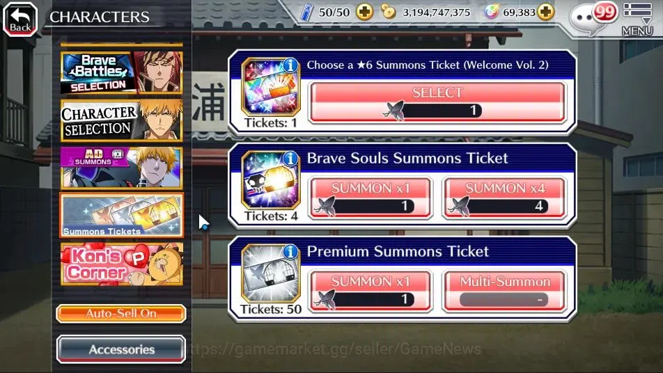 Bleach: Brave Souls Accounts GLOBAL 1,9M POWER + 69K ORB|4 MT((Shunsui Fierce,K image 17