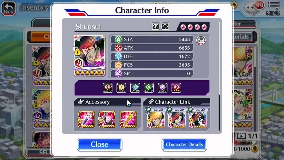 Bleach: Brave Souls Accounts GLOBAL 1,9M POWER + 69K ORB|4 MT((Shunsui Fierce,K image 19