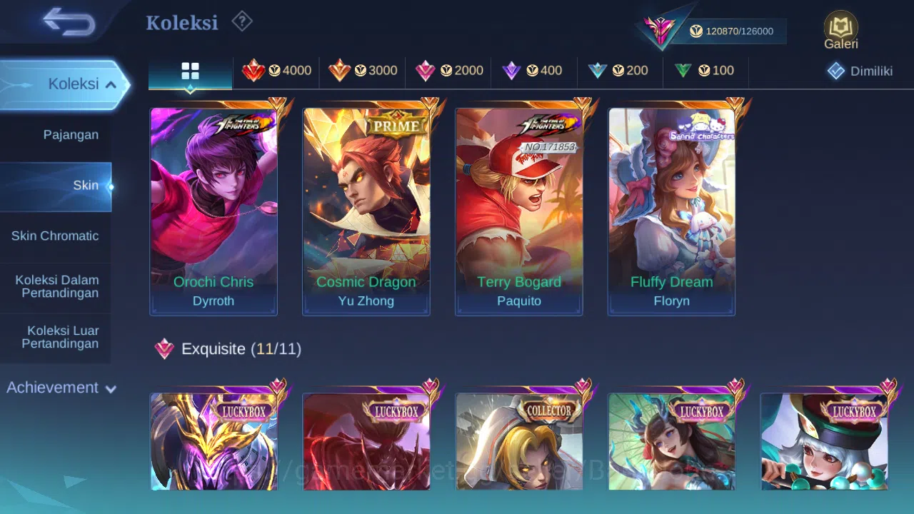 Mobile Legends: Bang Bang Accounts Hero 132 Skin 364 | Legend Franco | KOF Gusion, Dy image 4