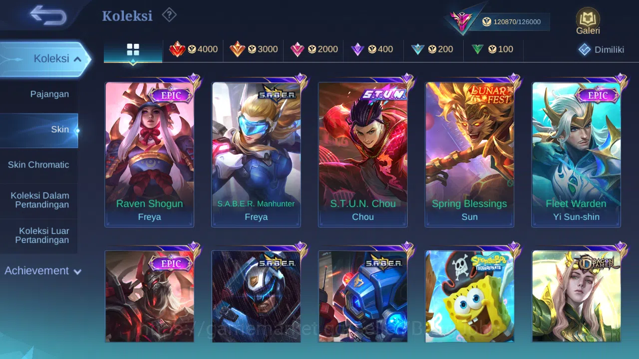 Mobile Legends: Bang Bang Accounts Hero 132 Skin 364 | Legend Franco | KOF Gusion, Dy image 8