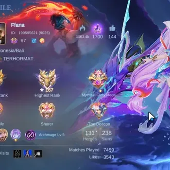 Mobile Legends: Bang Bang Accounts Collector Hero 131|Skin 238|Ex Immo 167|Layla Legend|Floryn Sanrio,Moskov LBox,Joy