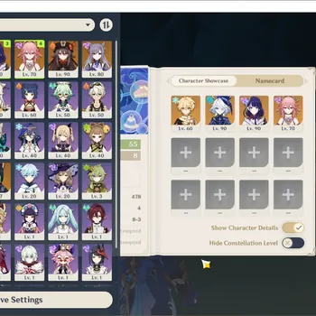 Genshin Impact Accounts Others ASIA|AR 55|3 Limit(3*5 Wpn)(2SignFurina+Raiden)|(Yae Miko)+Etc|Primo(543)|MC