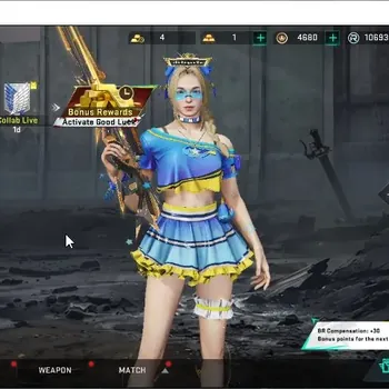Blood Strike Accounts Collab Skin ASIA|ETERNAL MP7 Tidesong|Collab AOT M4A1 BoF,Female Titan,FN2K Dragon|9 Ultra [QBZ95