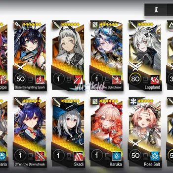 Arknights Accounts Starter ARKNIGHTS GLOBAL EARLYMID 12*6 , 2 LIMITED WANG,SHU , LOGOS,HARUKA,CHEN DAWNSTREAK,BLAZE
