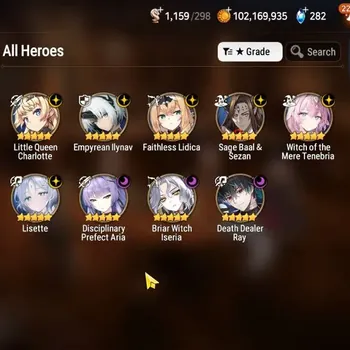 Epic Seven Accounts Limited Hero Global UnVerif|NewEra|9 ML(Lisette,BW Iseria,Emp