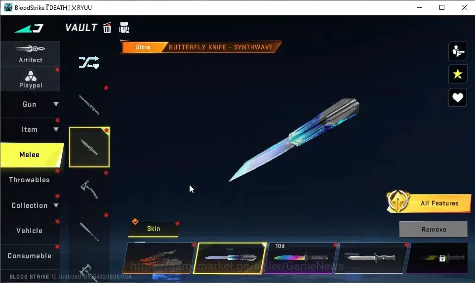 Blood Strike Accounts ASIA|ETERNAL EMMA-Luxie|2 ULTRA Melee[BUTTERFLY KN image 4