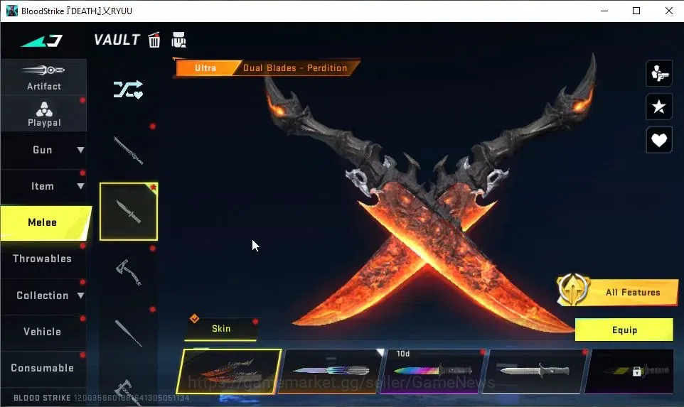 Blood Strike Accounts ASIA|ETERNAL EMMA-Luxie|2 ULTRA Melee[BUTTERFLY KN image 5