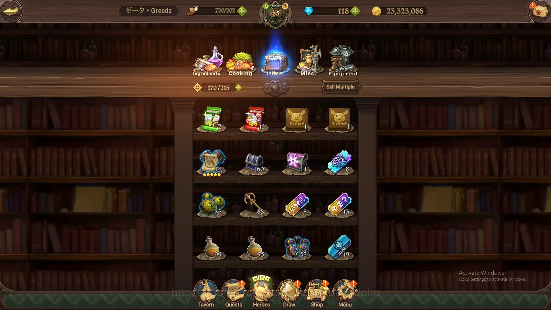 The Seven Deadly Sins: Grand Cross Accounts Others ASIA|3.4m CC|Full CollabFF Sho5/6|UR 5