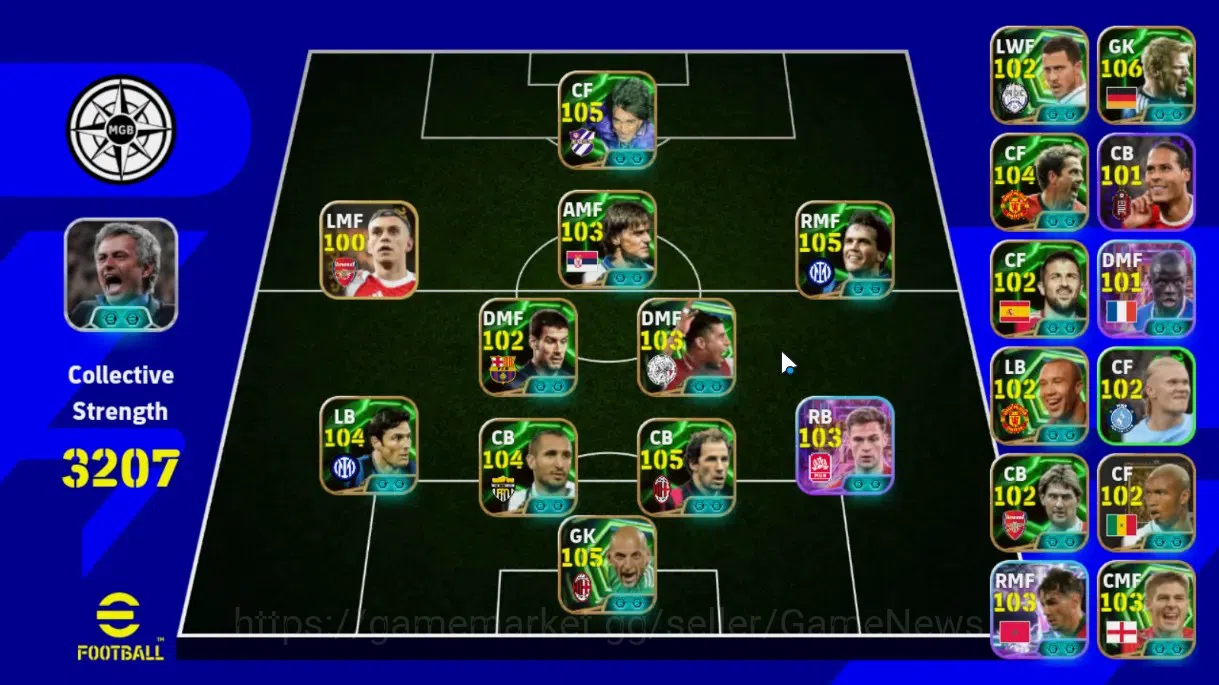 eFootball Accounts Legends & Iconic Players Android|21 Epic Lothar Matthaus,Gabriel Batistuta,Franco Baresi,Christian 1