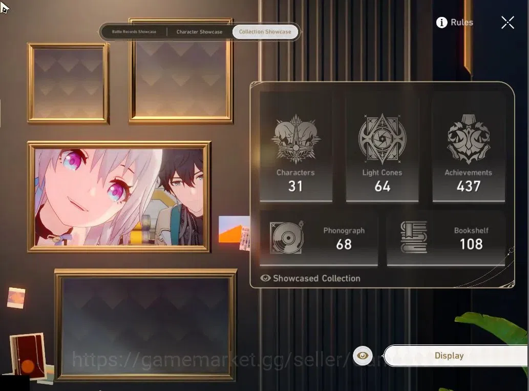 Honkai Star Rail Accounts Asia|Free ZZZ|TL 65|8 Limited|1 PremTeam|(Evanesci image 5