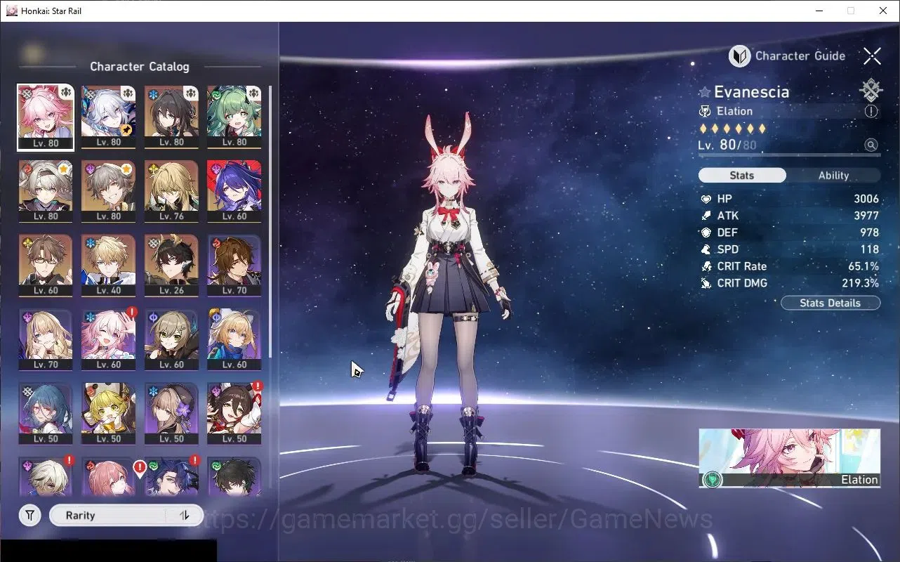 Honkai Star Rail Accounts Asia|Free ZZZ|TL 65|8 Limited|1 PremTeam|(Evanesci image 6
