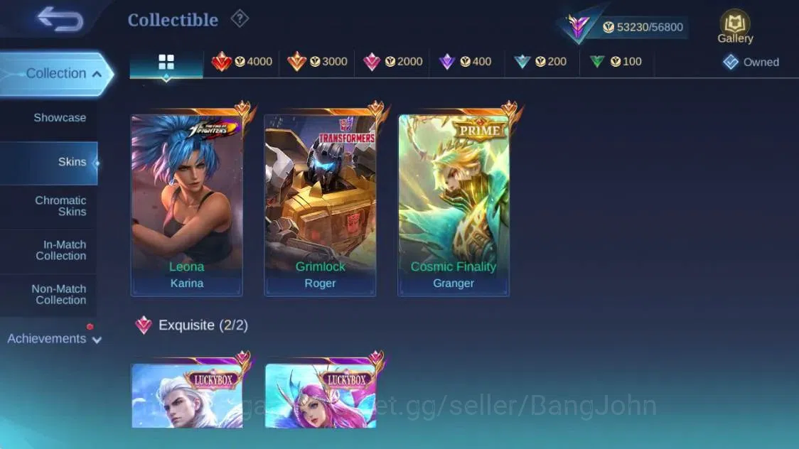 Mobile Legends: Bang Bang Accounts Global|Hero 91|Skin 190|Renowned|PRIME GR|Transfor image 10