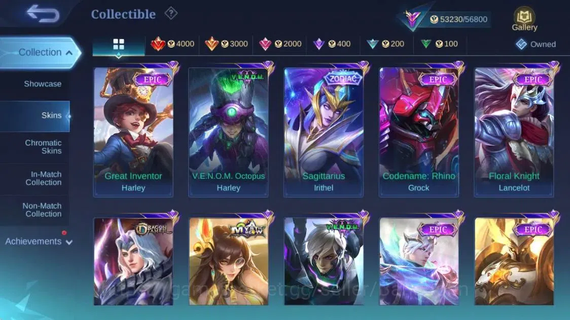 Mobile Legends: Bang Bang Accounts Global|Hero 91|Skin 190|Renowned|PRIME GR|Transfor image 14