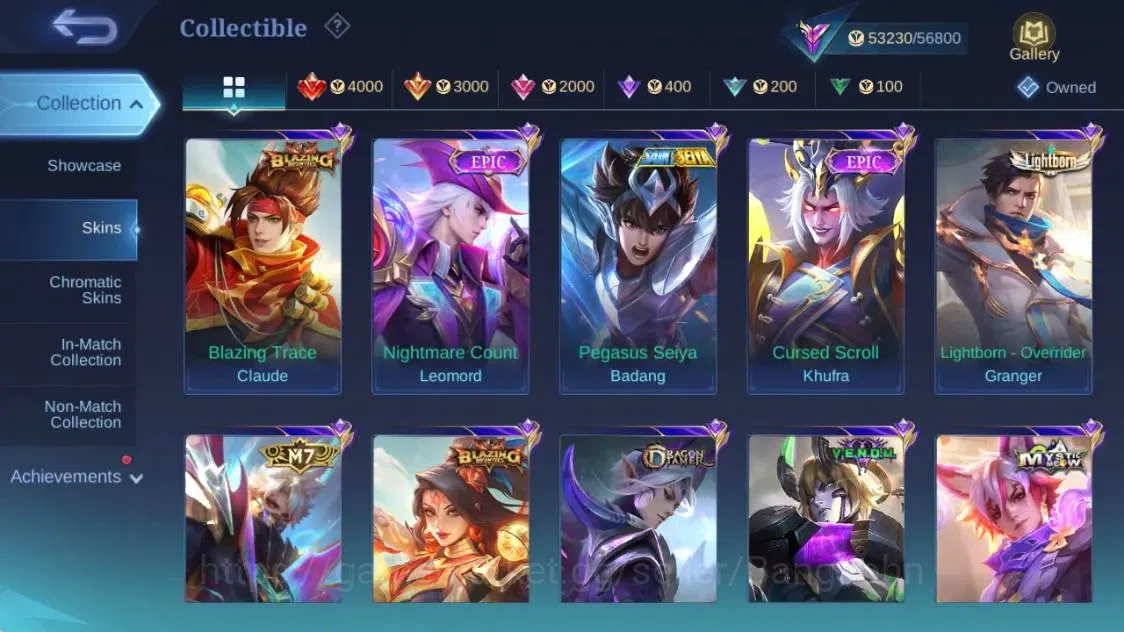 Mobile Legends: Bang Bang Accounts Global|Hero 91|Skin 190|Renowned|PRIME GR|Transfor image 16