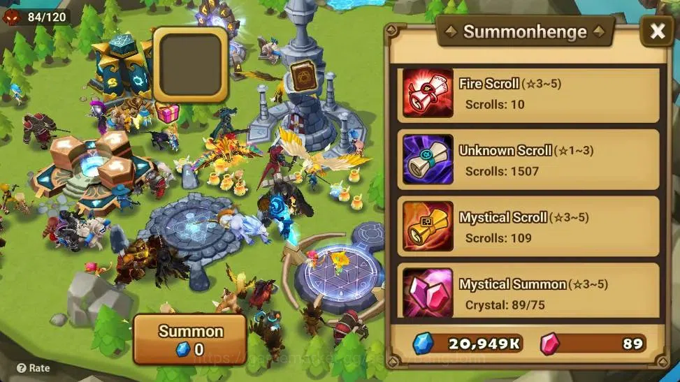 Summoners War: Sky Arena Accounts Starter GLOBAL | NB 5 TESHAR,Starter Gacha 115 12Y+160 11Y Scrool, 3 Legendary All 5