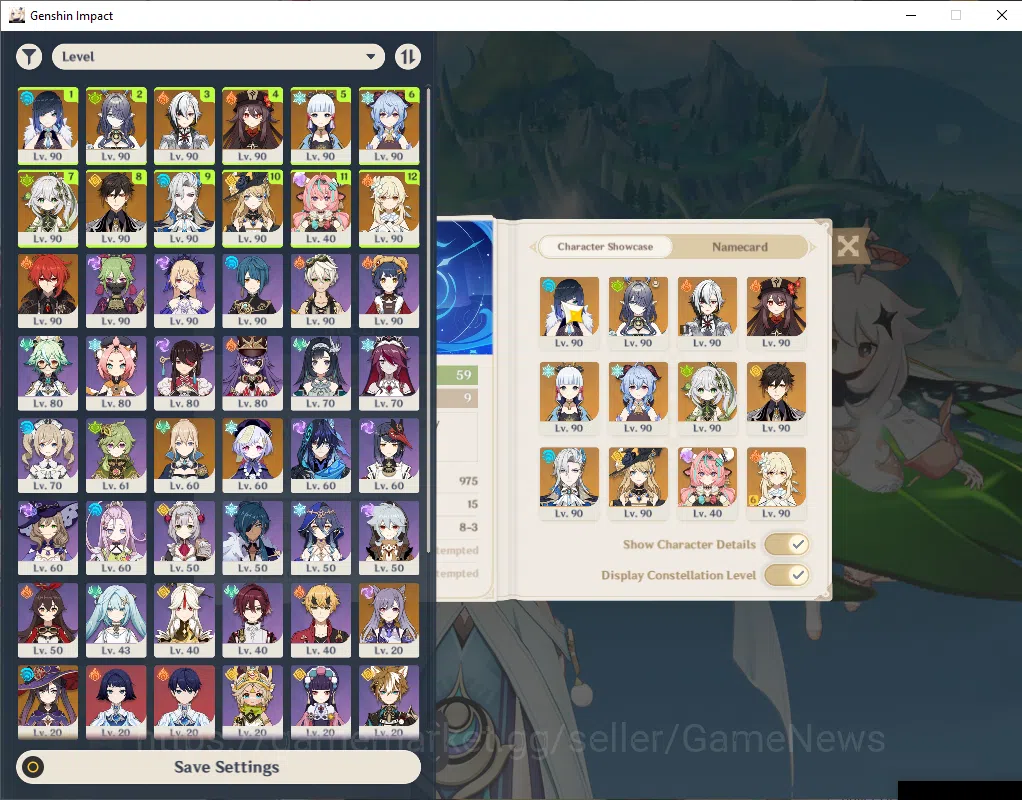Genshin Impact Accounts ASIA|AR 59|11 Limited+5(*5Weapon)|MHuTao+Sign,Arle image 1