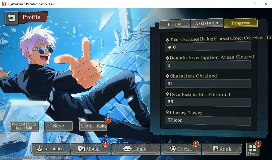 Jujutsu Kaisen: Phantom Parade Accounts SEA |PR 1|9 SSR 2 Limited|Executioner Yuta,Entrust image 7