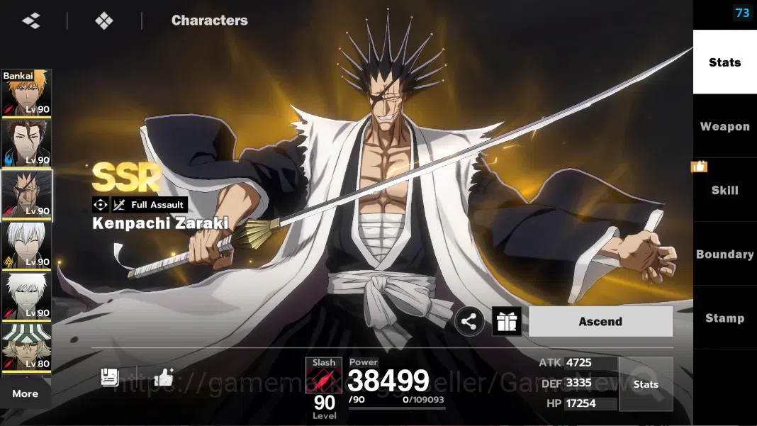 BLEACH: Soul Resonance Accounts NuverseSEA|LV 69|9 SSR [IchigoIH B1,IchigoB B1,Aiz image 10
