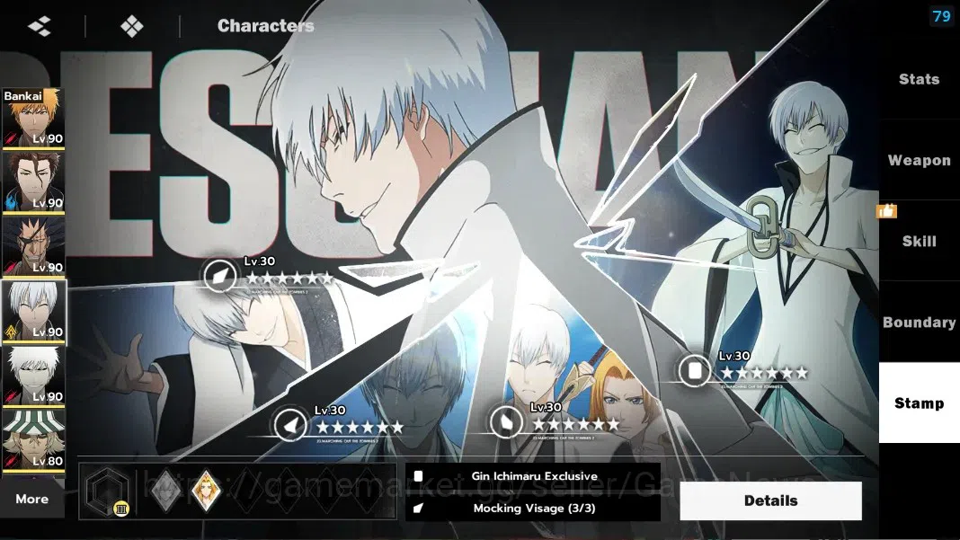 BLEACH: Soul Resonance Accounts NuverseSEA|LV 69|9 SSR [IchigoIH B1,IchigoB B1,Aiz image 15