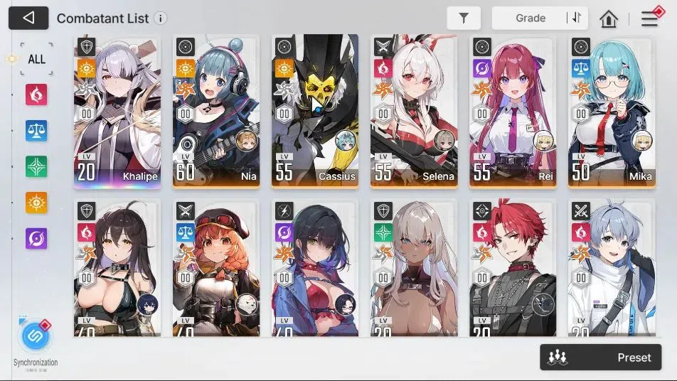 Chaos Zero Nightmare Accounts ASIA|Lv 54|13 SSR[(SerenielM4,Chizuru,Tiphera)+Sig image 5