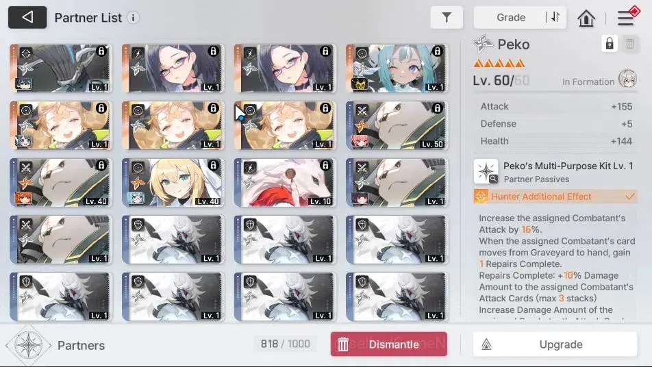 Chaos Zero Nightmare Accounts ASIA|Lv 54|13 SSR[(SerenielM4,Chizuru,Tiphera)+Sig image 8