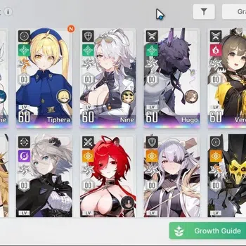 Chaos Zero Nightmare Accounts ASIA Lv 56|10 SSR[(Arabella,HaidemarieM4,TipheraM4+Skin)+Sign,Nine,Khalipe,Vero,etc]+11 SR|1