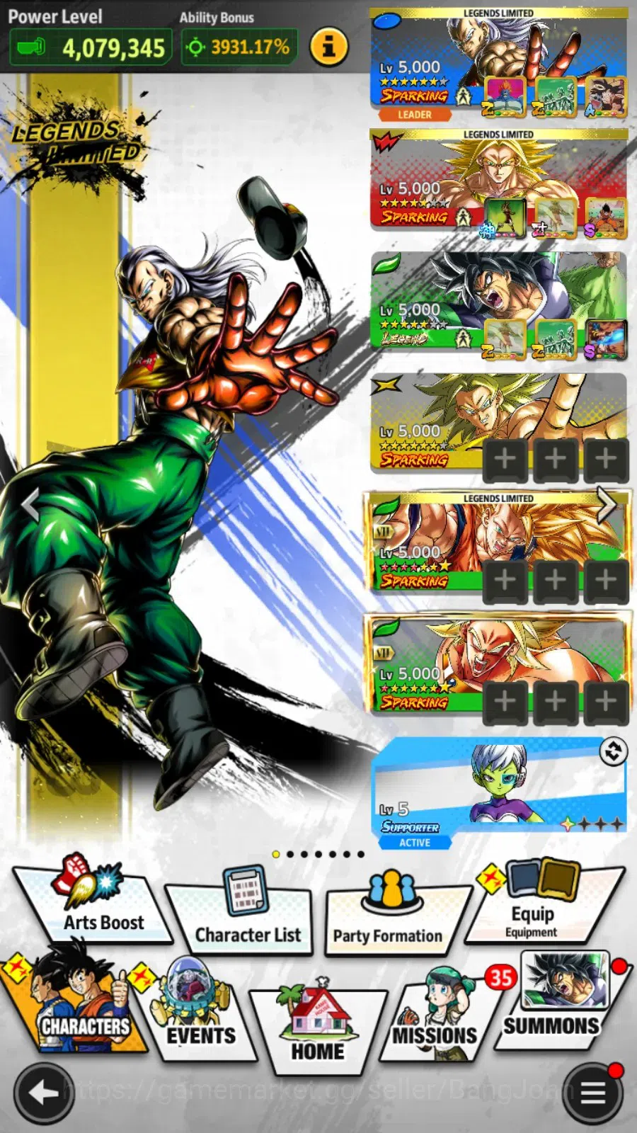 Dragon Ball Legends Accounts Android | Lv 177 |20 M Total Power|1 UL|1 LR| LR B image 5
